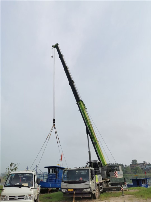 迁西县桥梁建设吊装案例